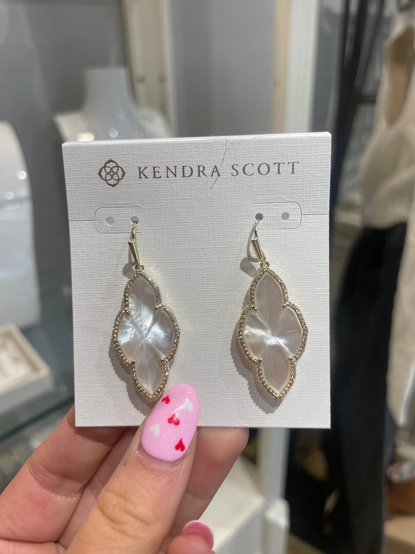 Abbie Pave Drop Earrings