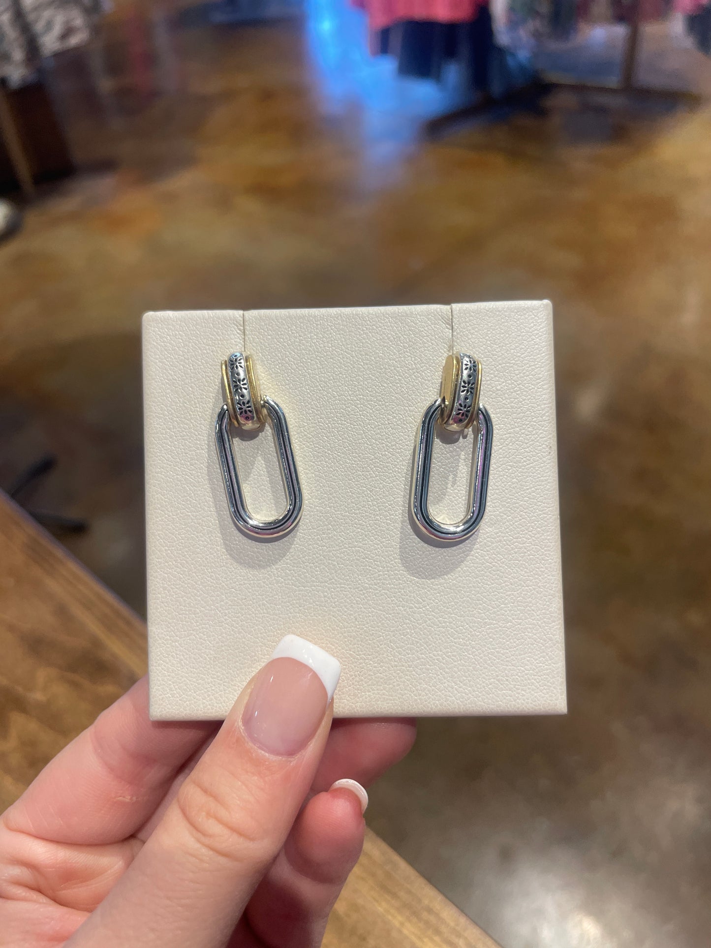 gold & silver earrings
