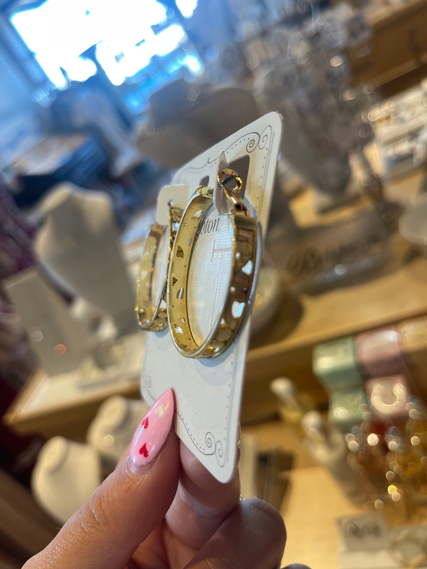 Contempo Medium Gold Hoop