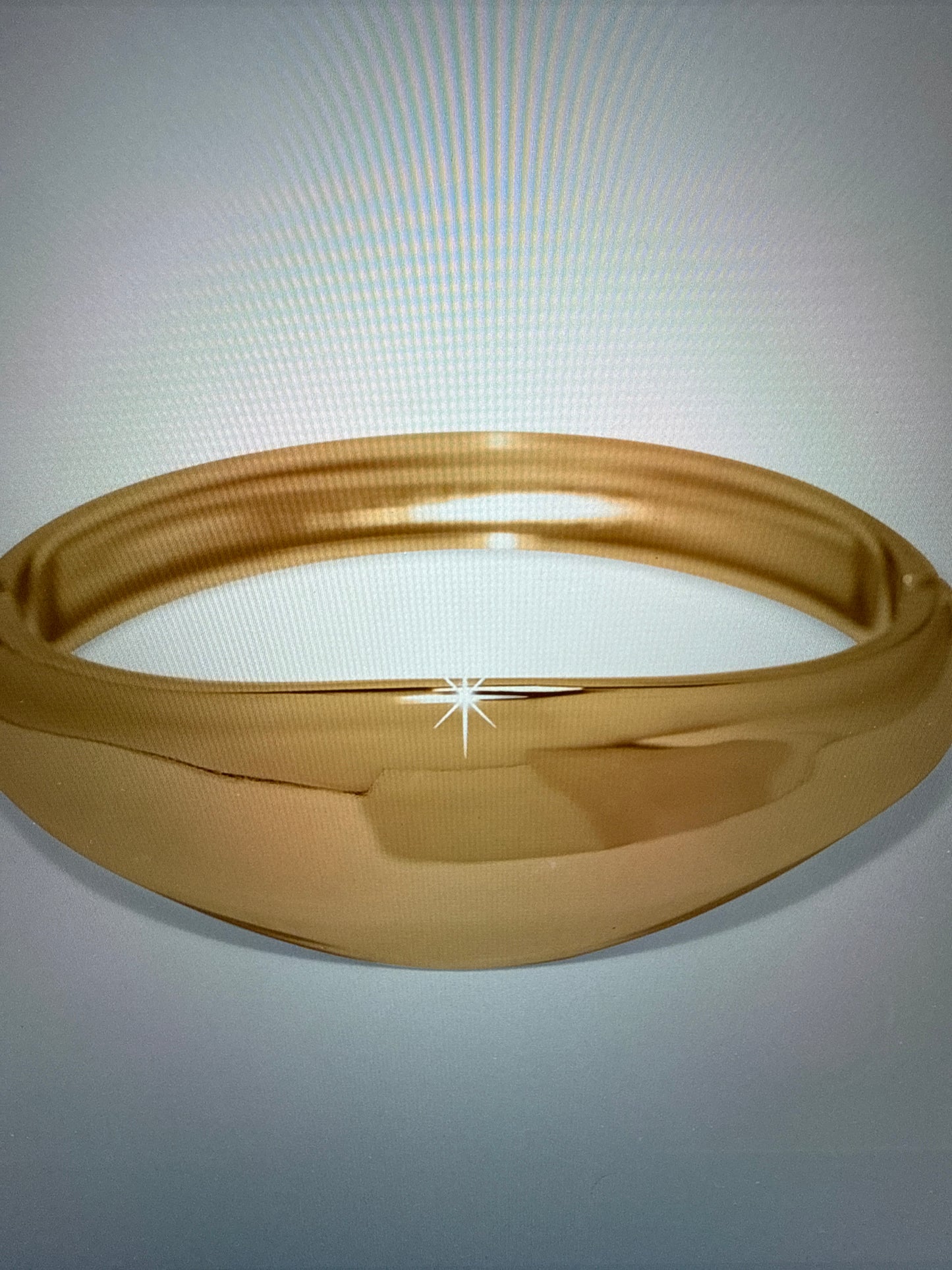 Gold Cascade Lumina Hinged Bangle