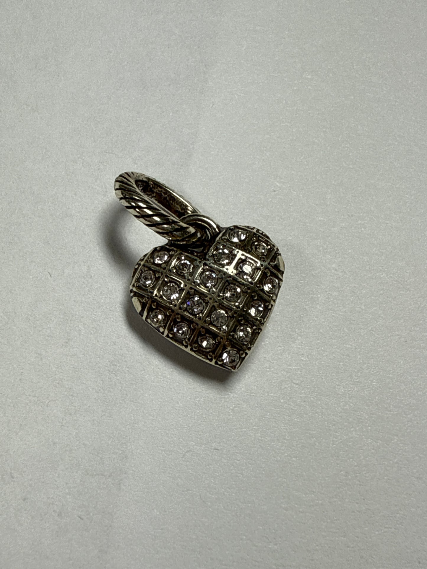 SIL/STN ABC DIAMOND HRT CHRM