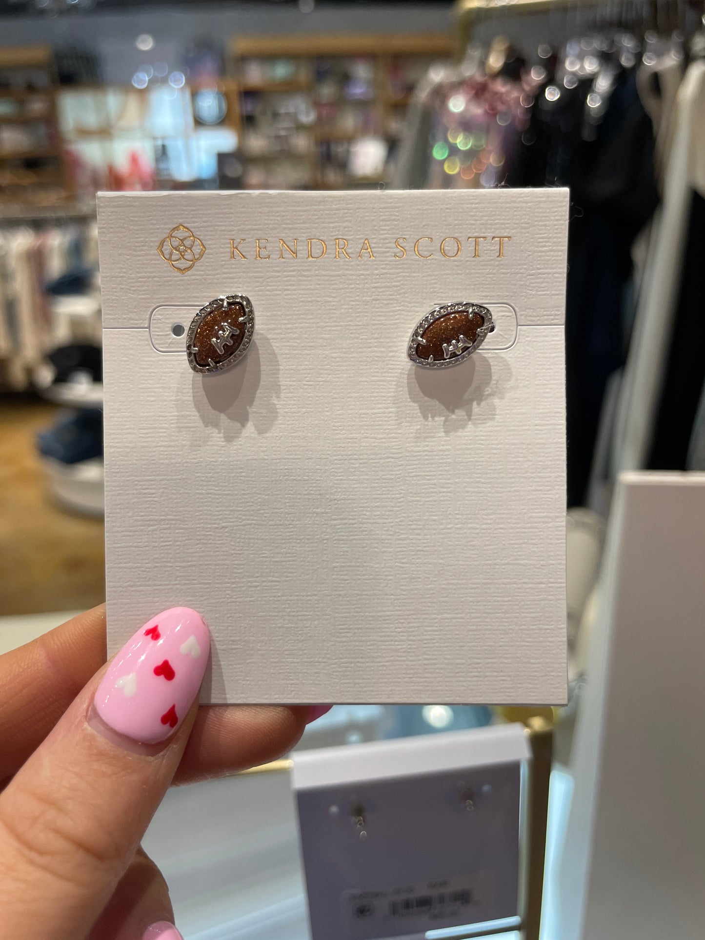FOOTBALL STUD EARRINGS