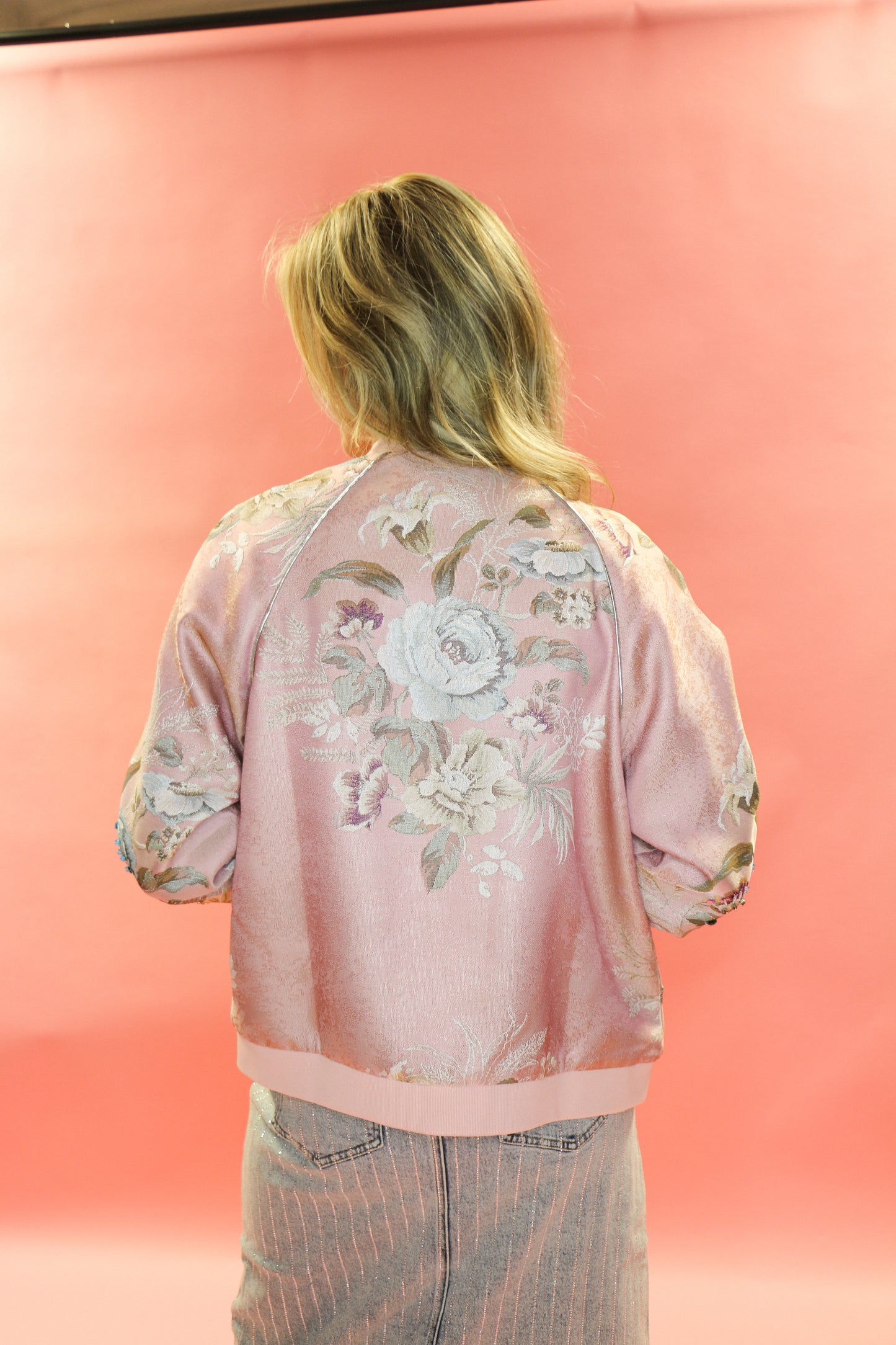 Pink Kylie Bomber Jacket