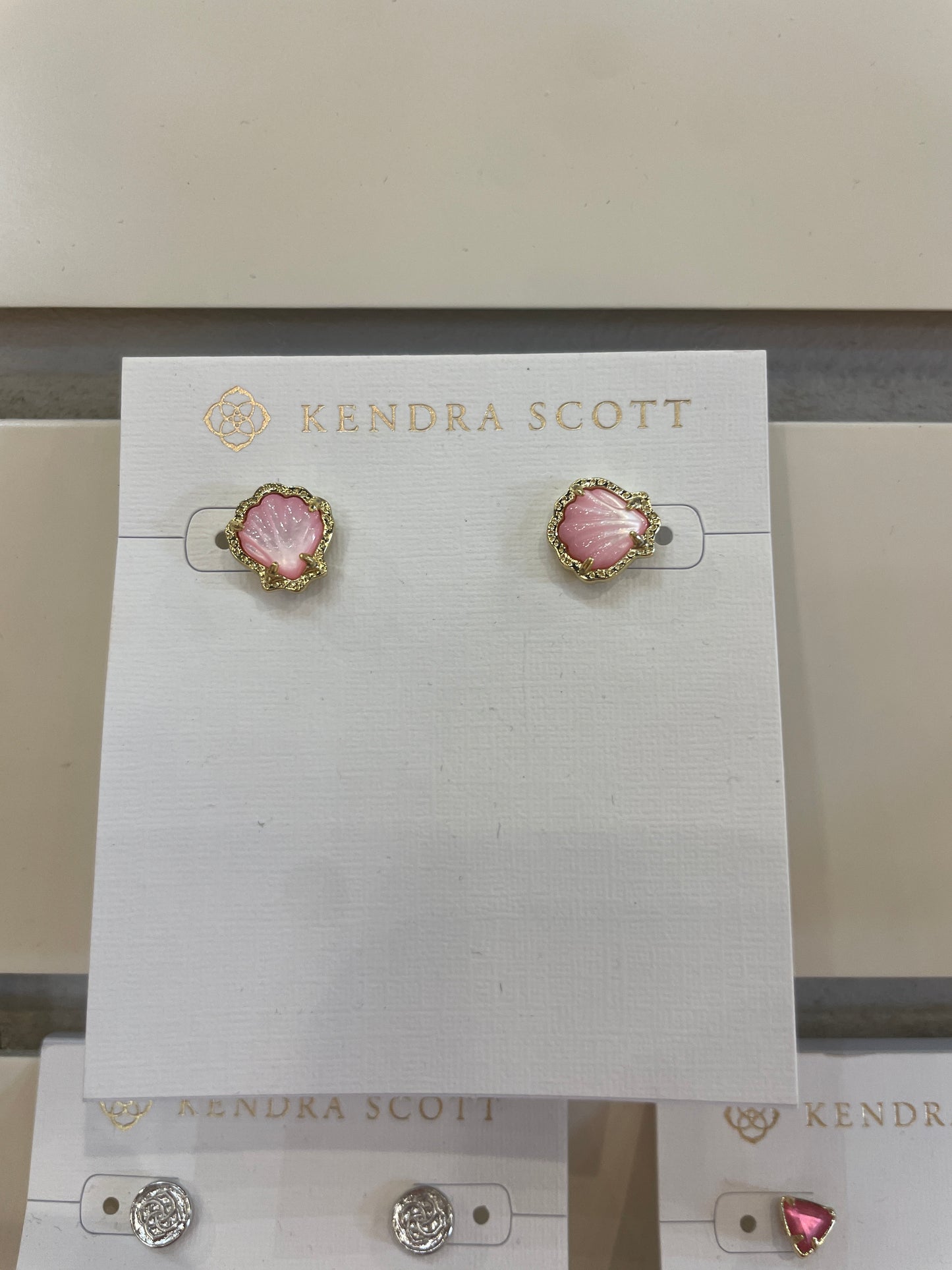 SHELL STUD EARRINGS