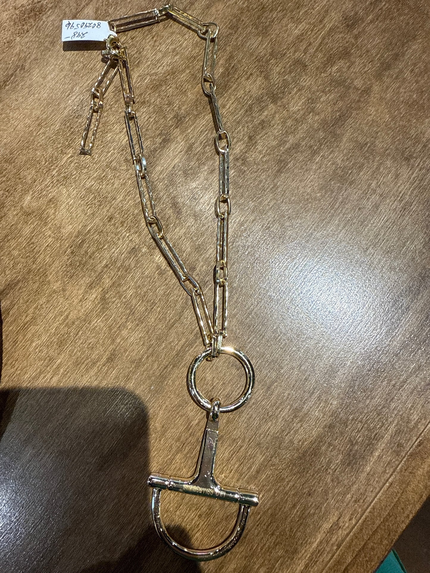 GOLD SNAFFLE NECKLACE