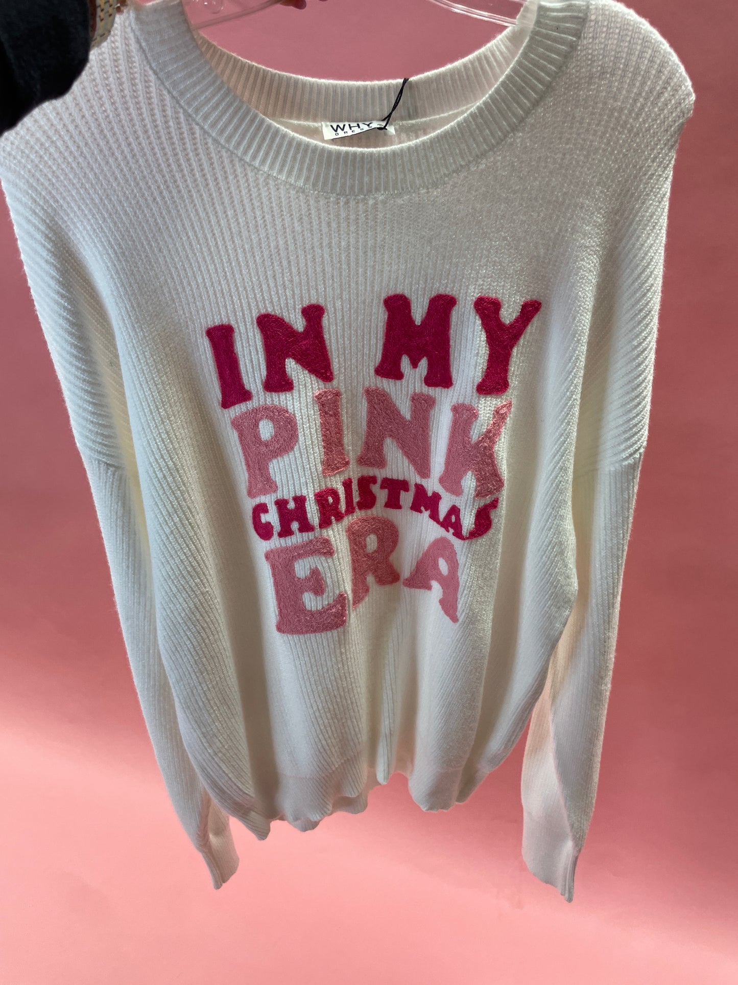In My Pink Christmas Era Sweater
