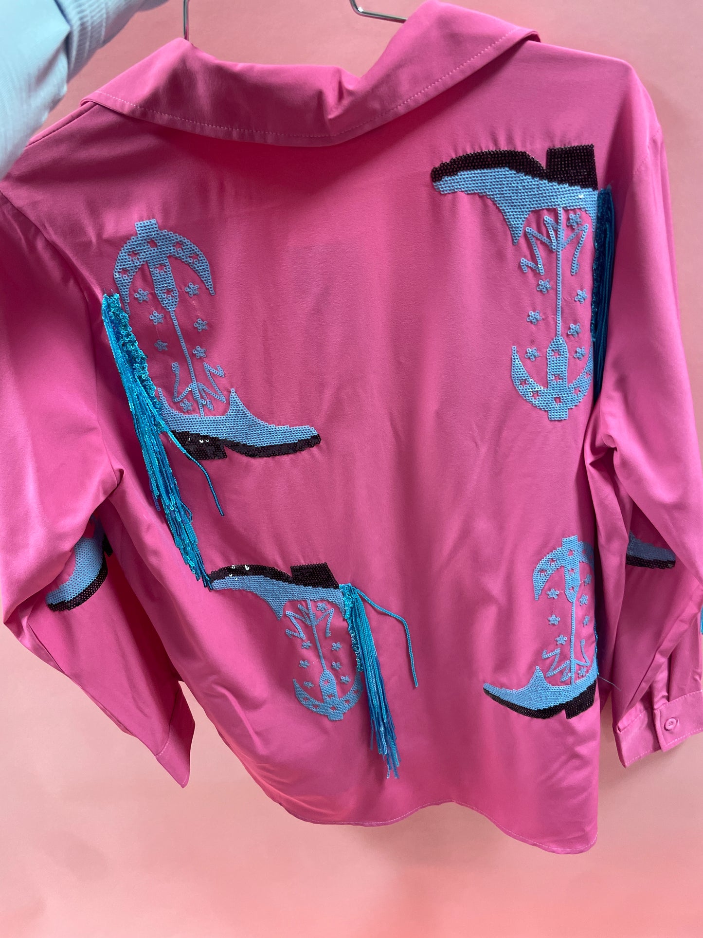 Hot pink western jacket