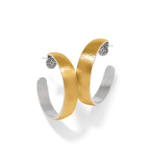 Ferrara Entrata Moon Gold Hoops