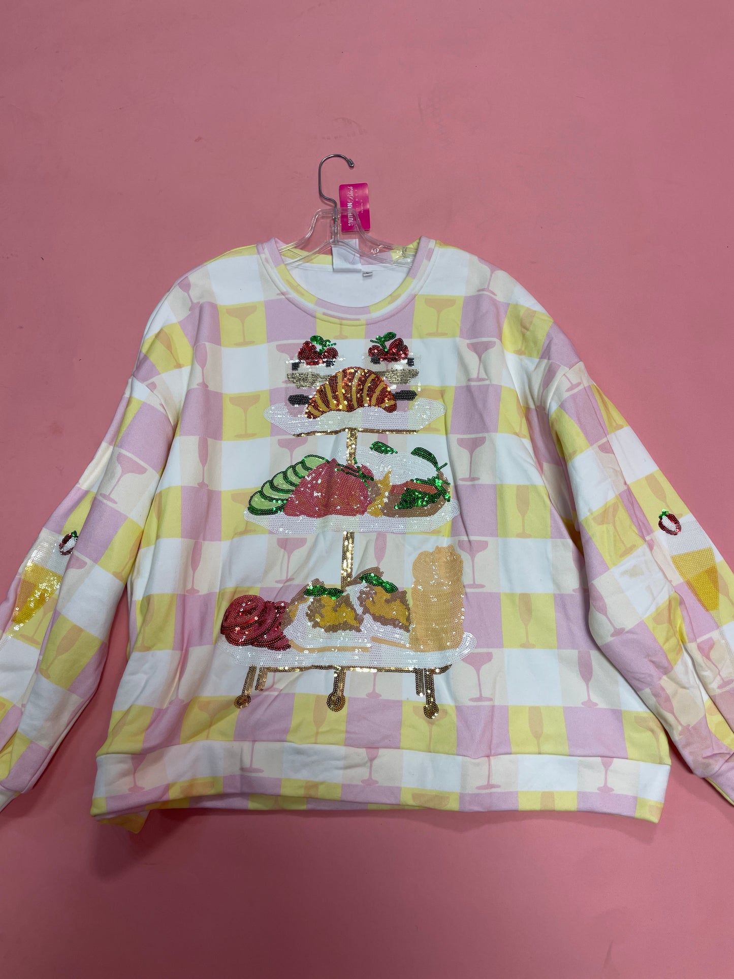 CHECKERD BRUNCH SWEATSHIRT