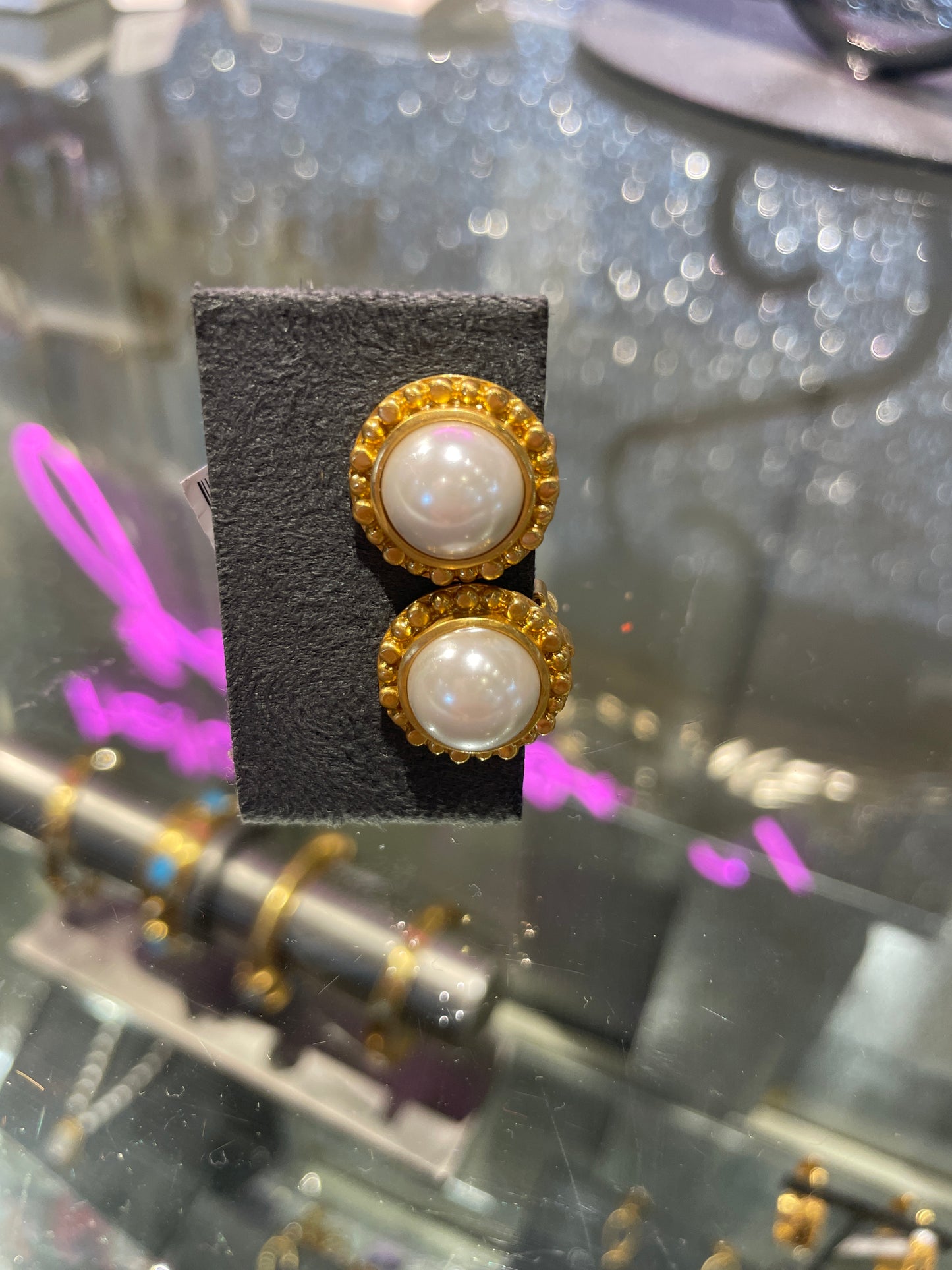 MARBELLA PEARL CLIP GOLD
