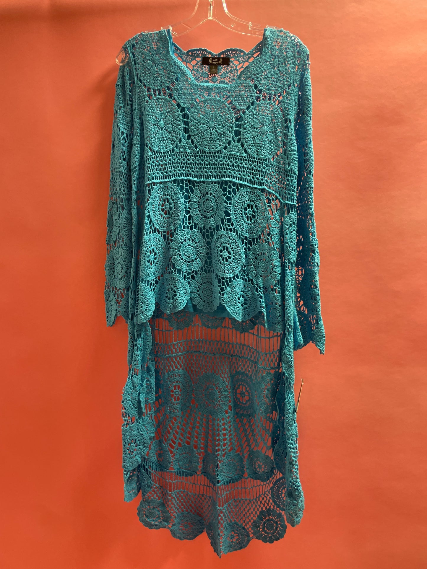 Beth Turquoise Blouse~2