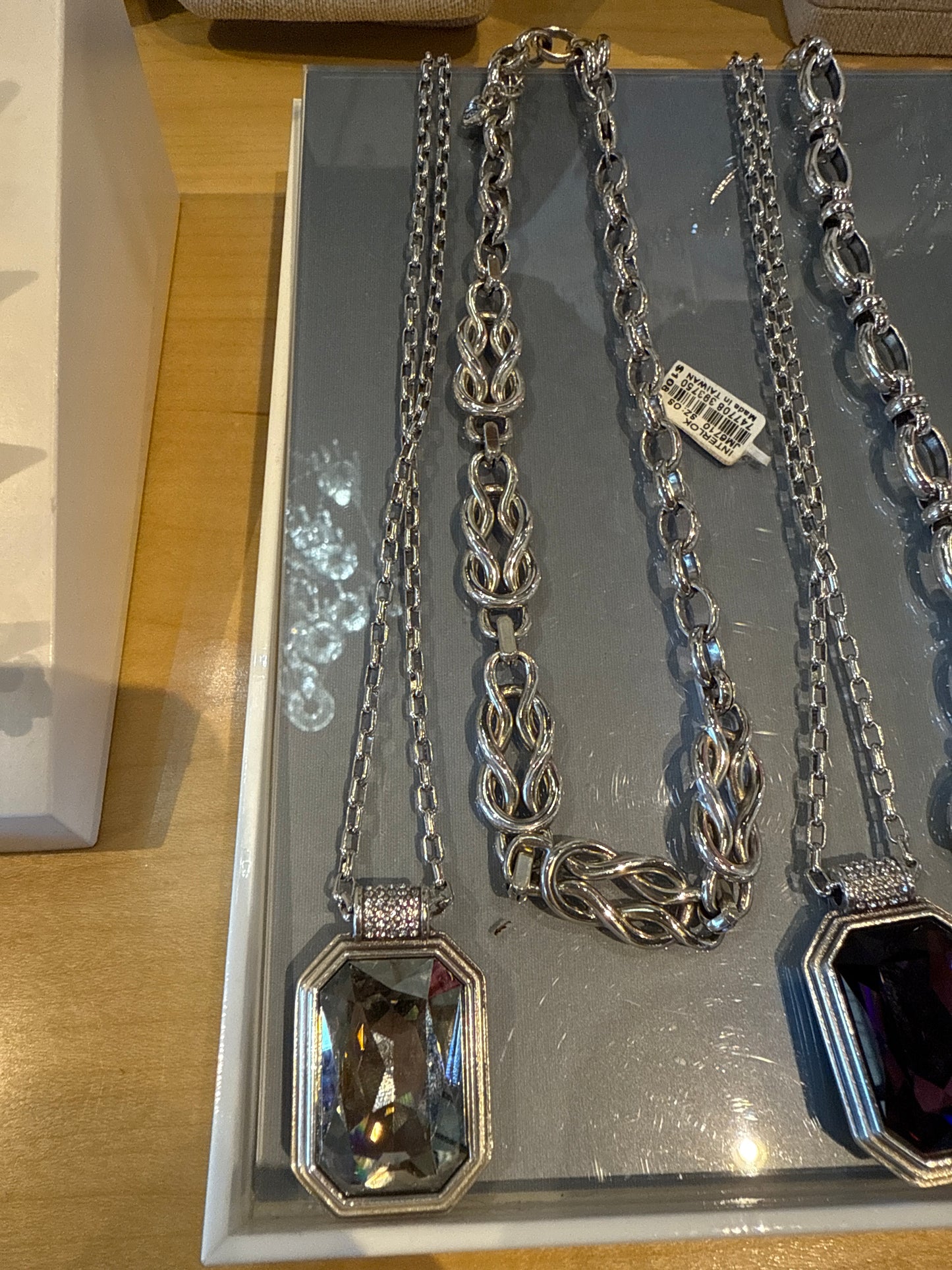 Meridian aurora silver necklace