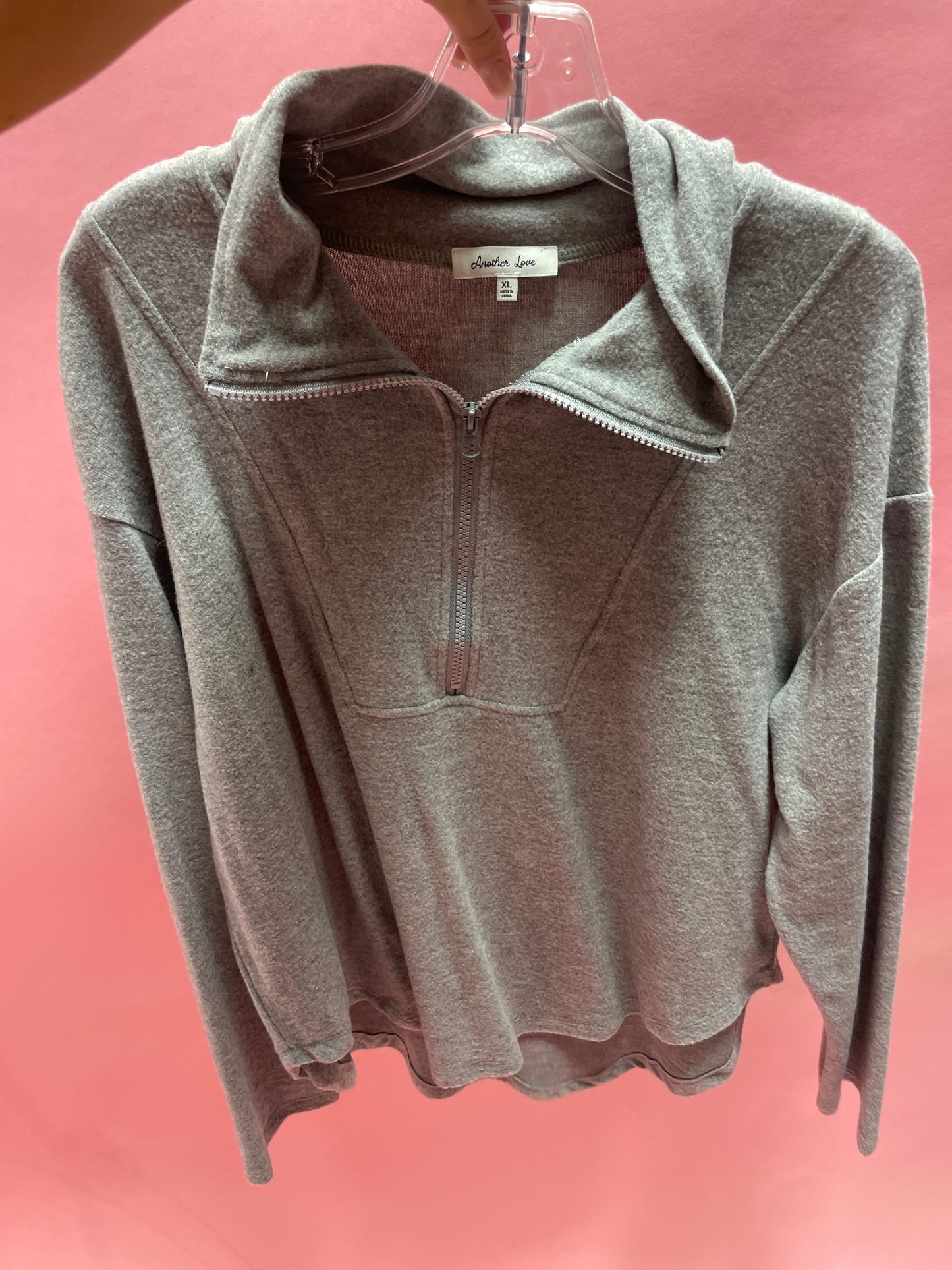 HALF ZIP GREY