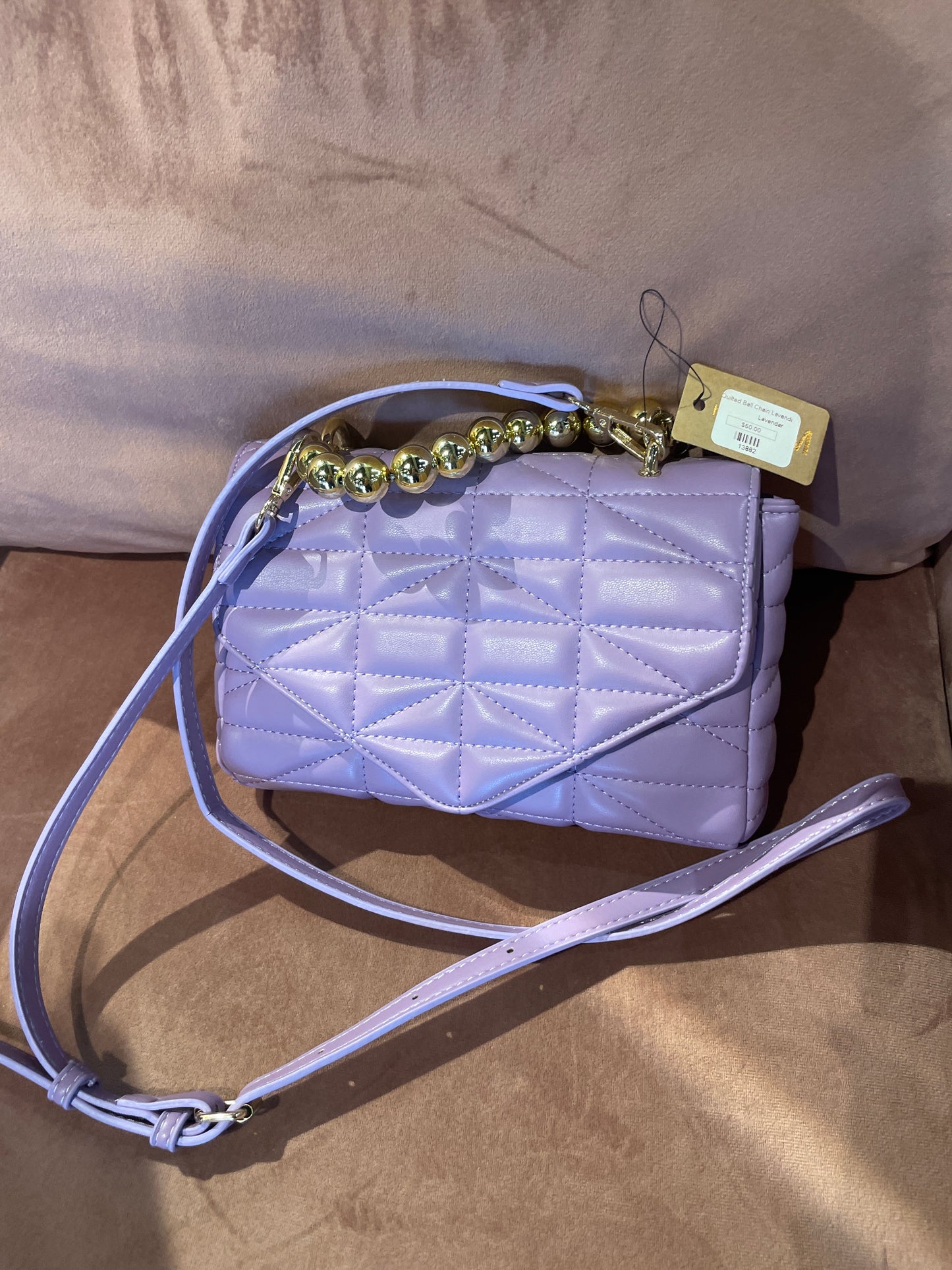 quilted lavender bag