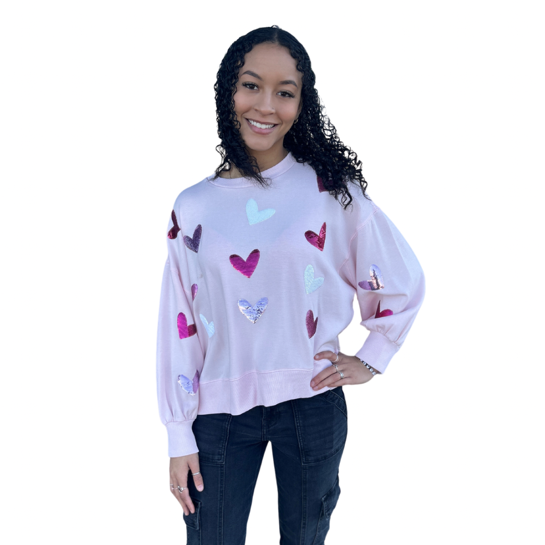 Swtshrt Millie Hearts