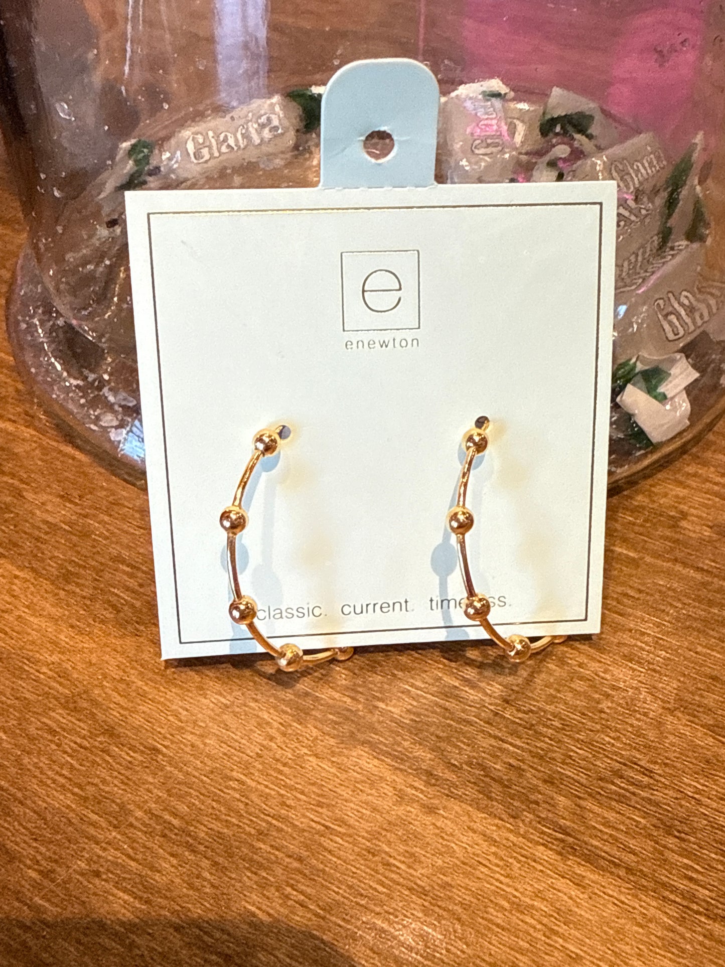 Beaded Simplicity Hoops