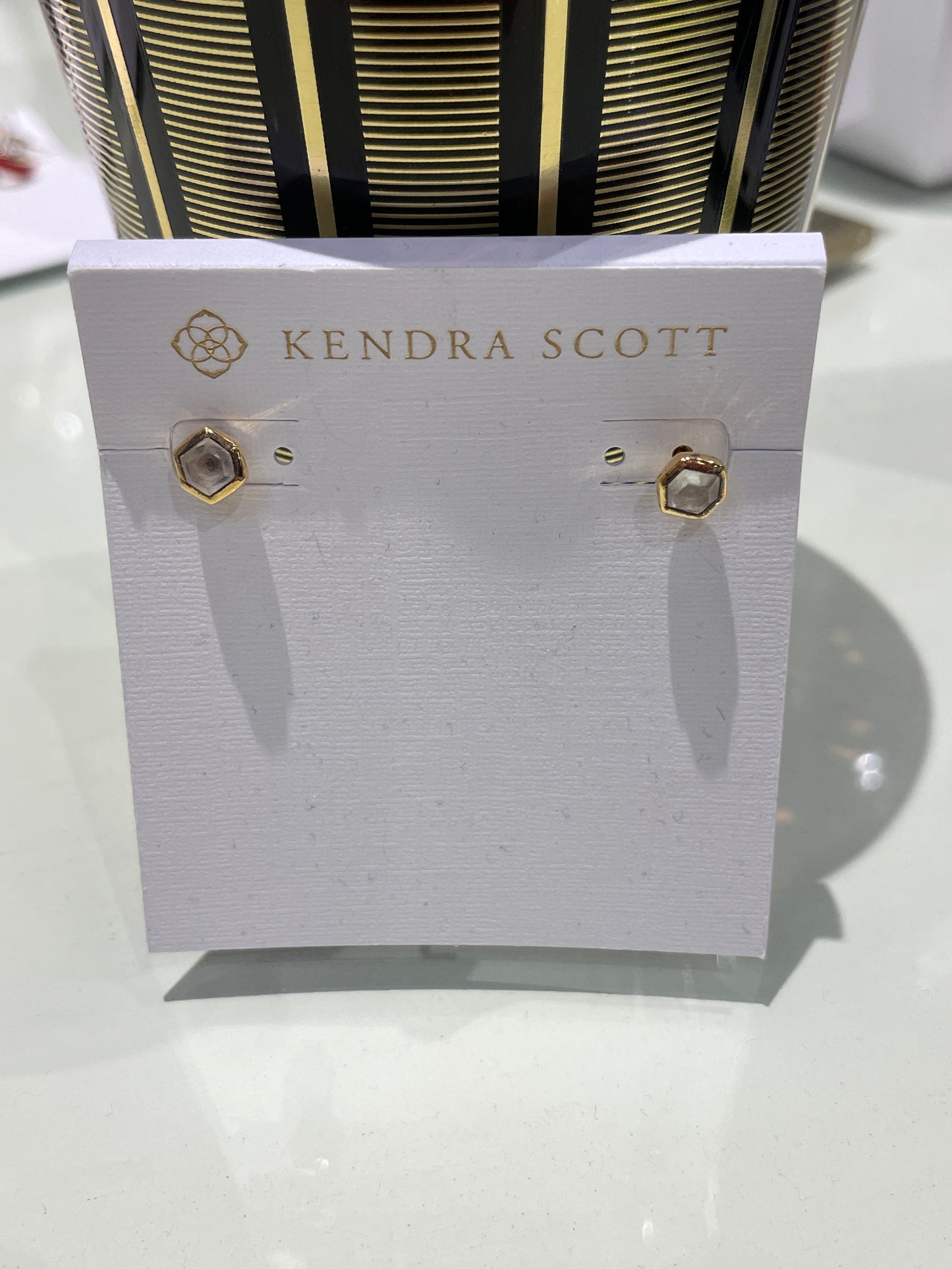 DAVIE STUD EARRINGS 18K GLD