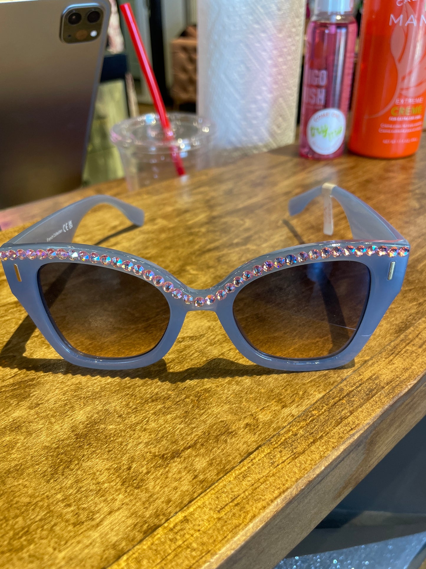 SWAROVSKI MED STONE SUNGLASSES