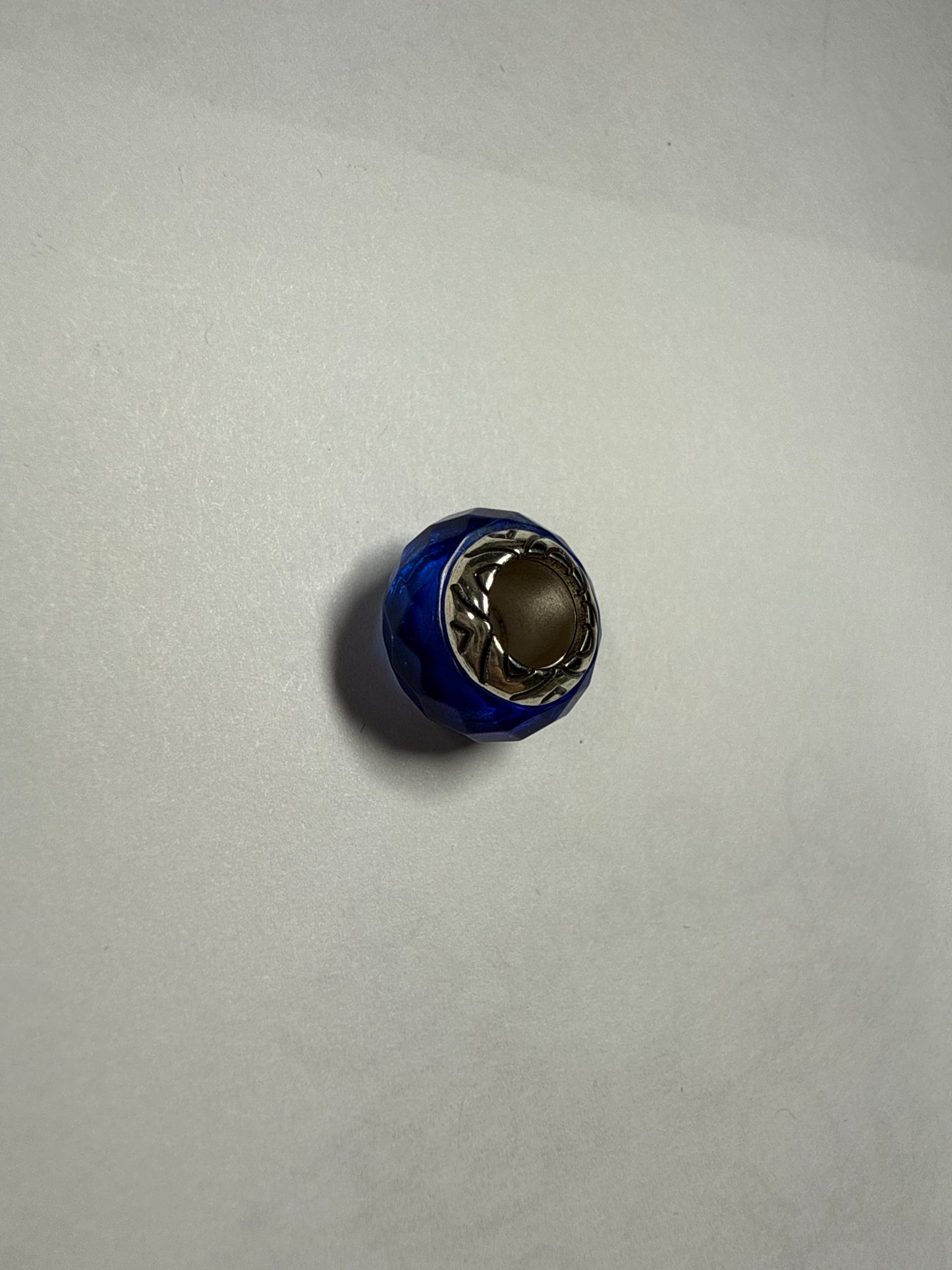 SIL/BLUE TRANSPARENCY BEAD