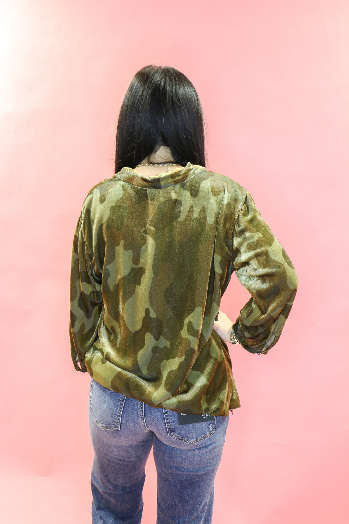 Velvet Pop Over Shirt