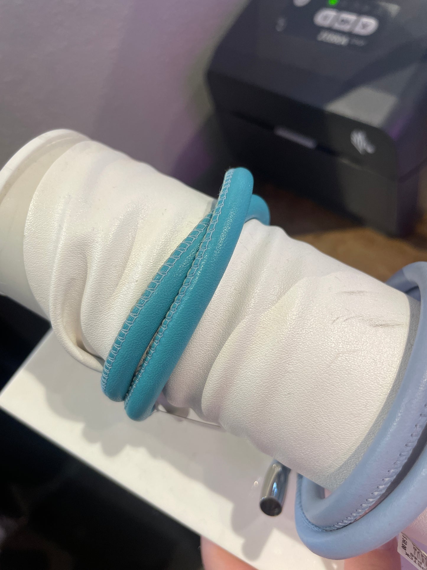 teal wrap bracelet