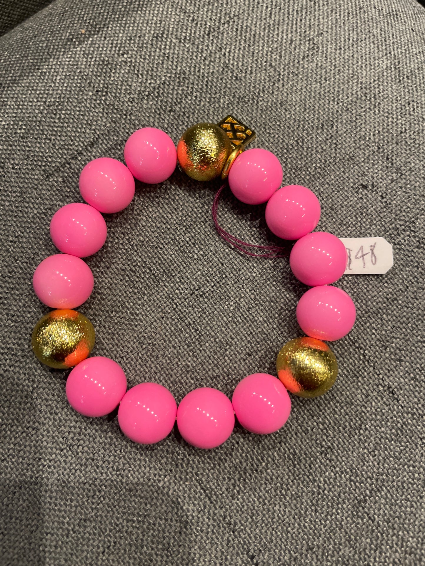 PINK AND GOLD BRACELETS
