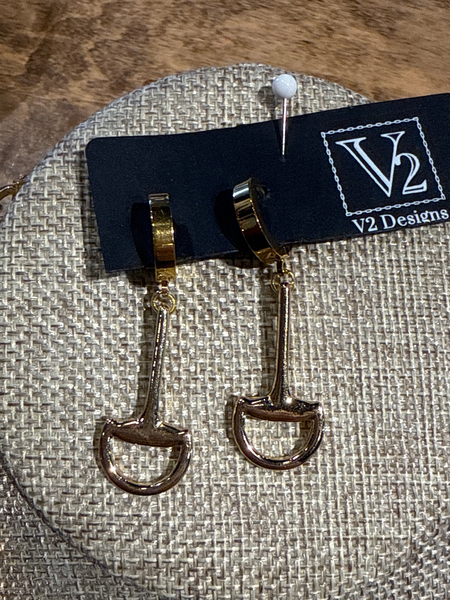 GOLD SNAFFLE EARRINGS SMALL
