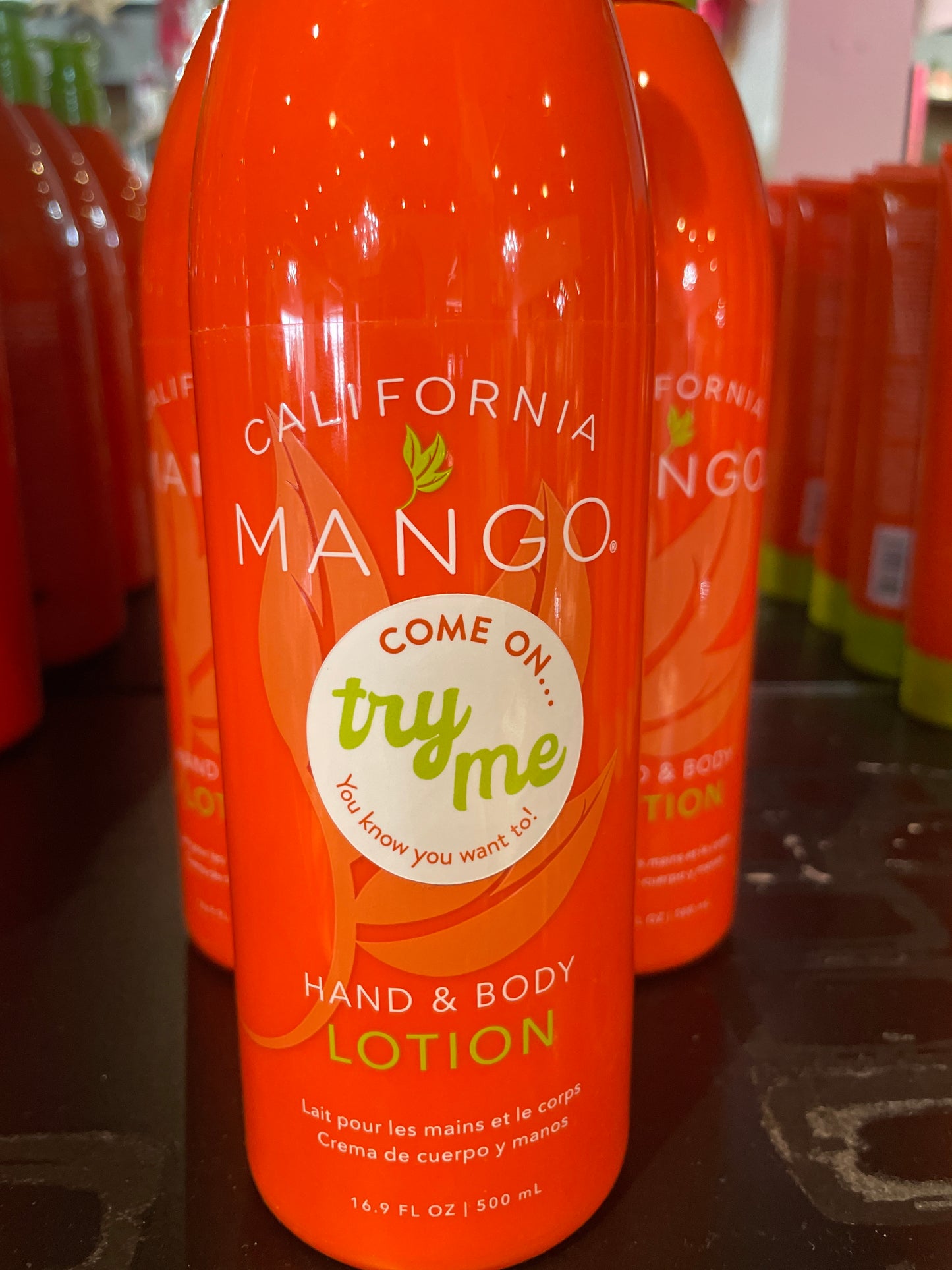 hand and body lotion with pump 16.9