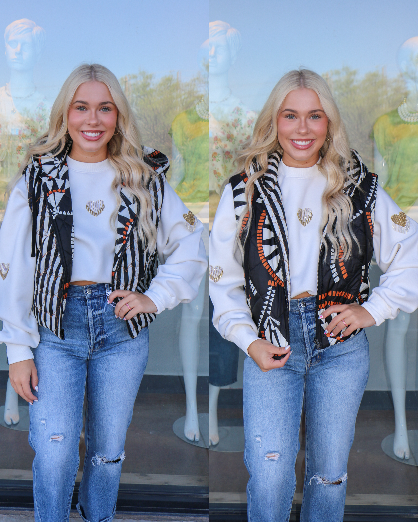 Ava reversible puffer vest