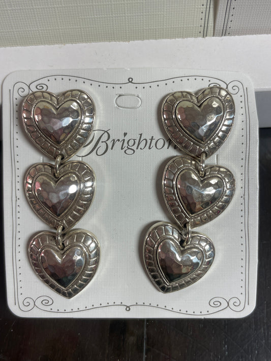 BIG SKY HEART POST DROP EAR