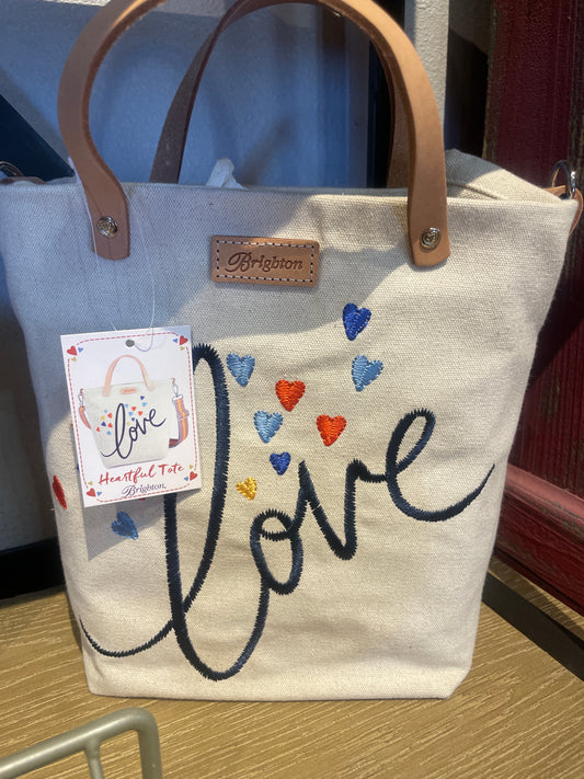 Heartful Embroiderd Tote