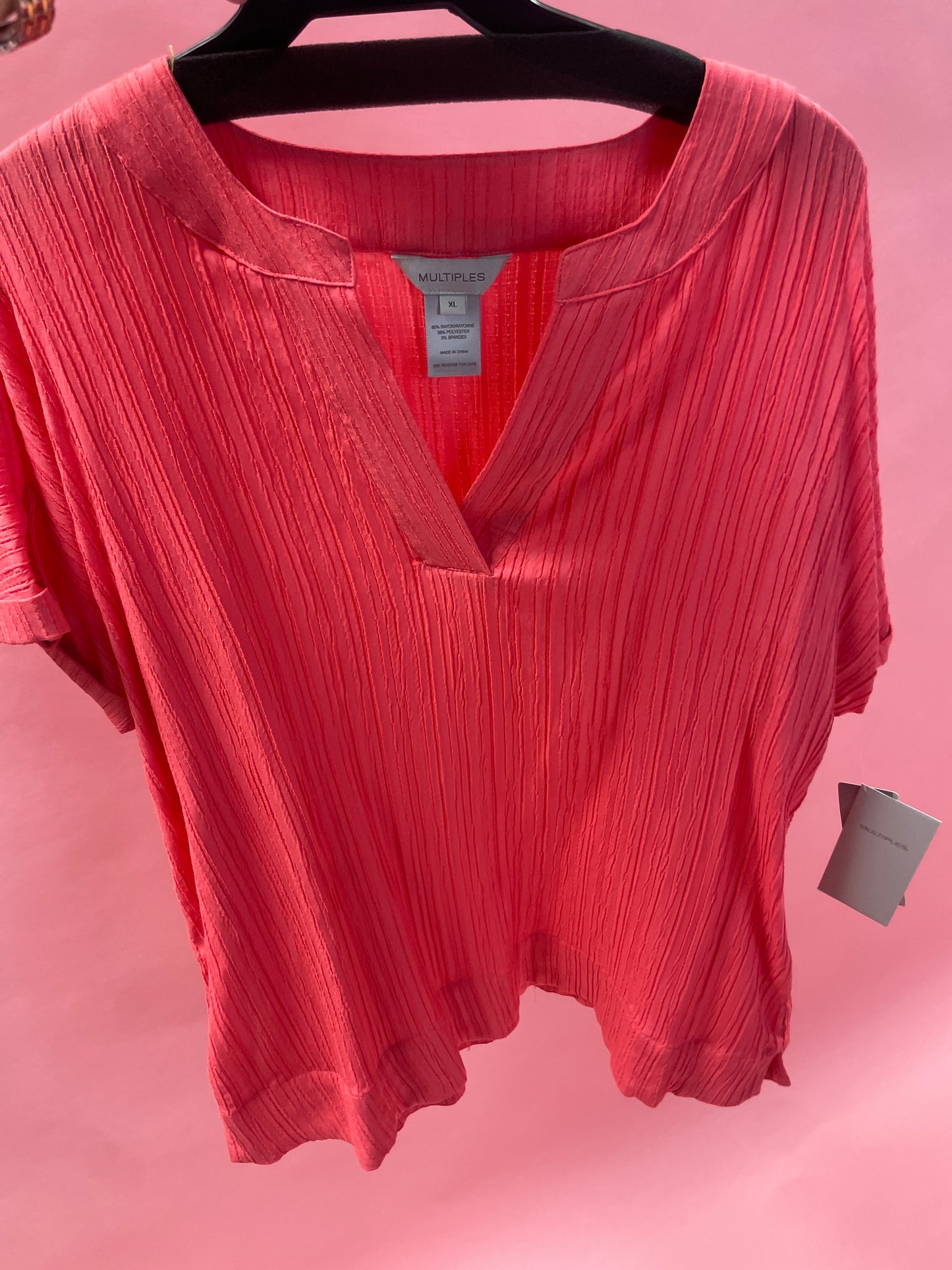 Cuffed Tab Texture Top