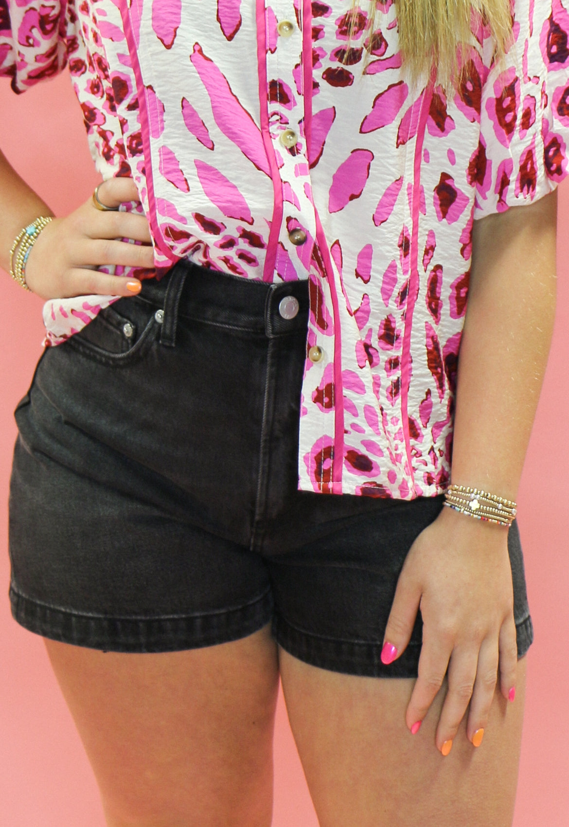 Saige High Rise A-Line Short