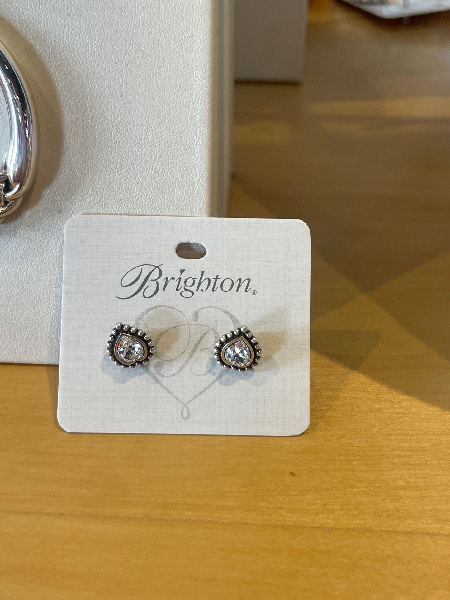SHIMMER HEART EARRINGS