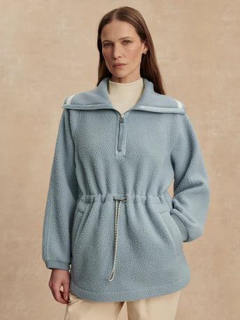 Ashby Half Zip Fleece - Ashley Blue