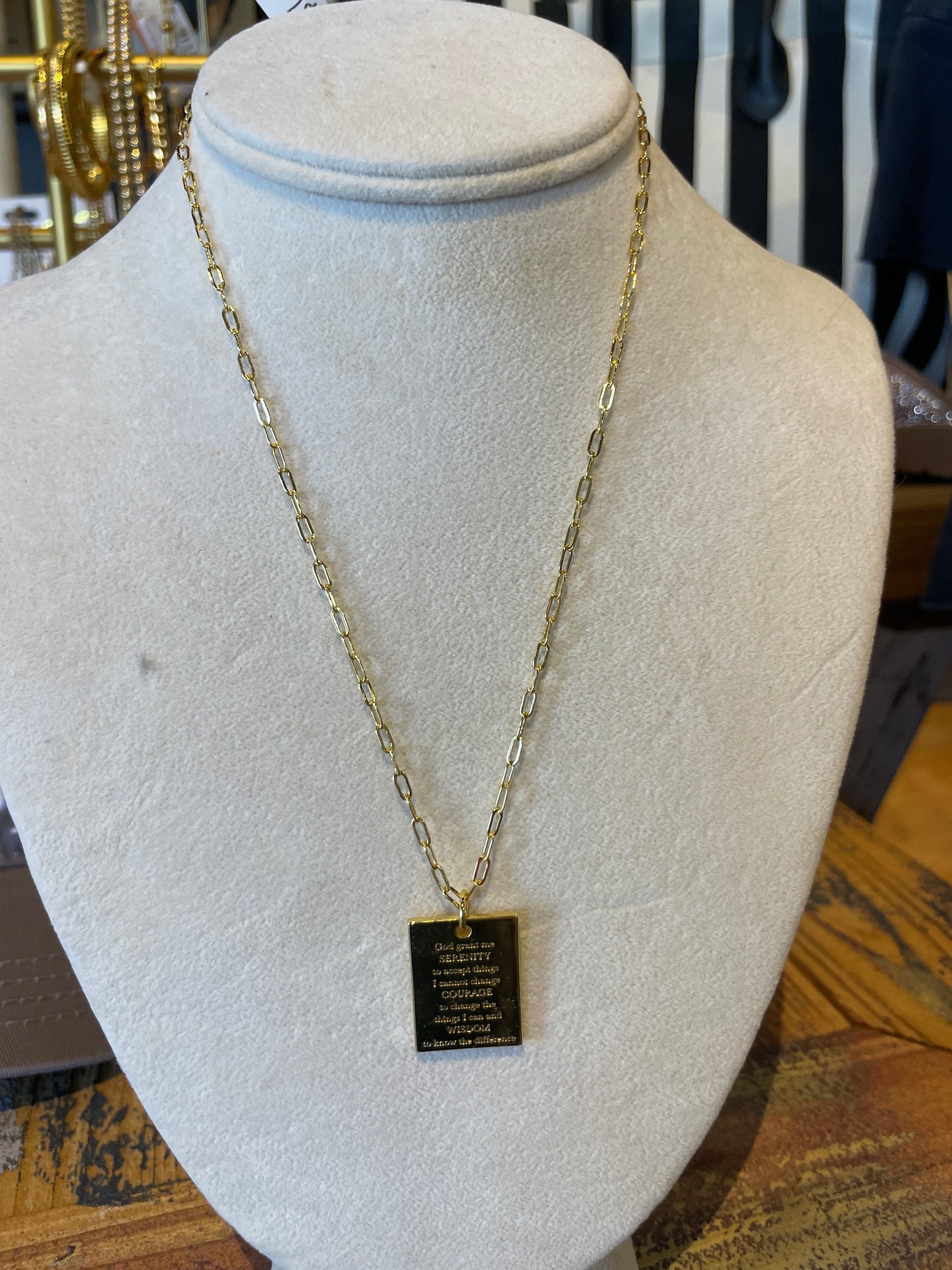 Serenity Prayer Necklace