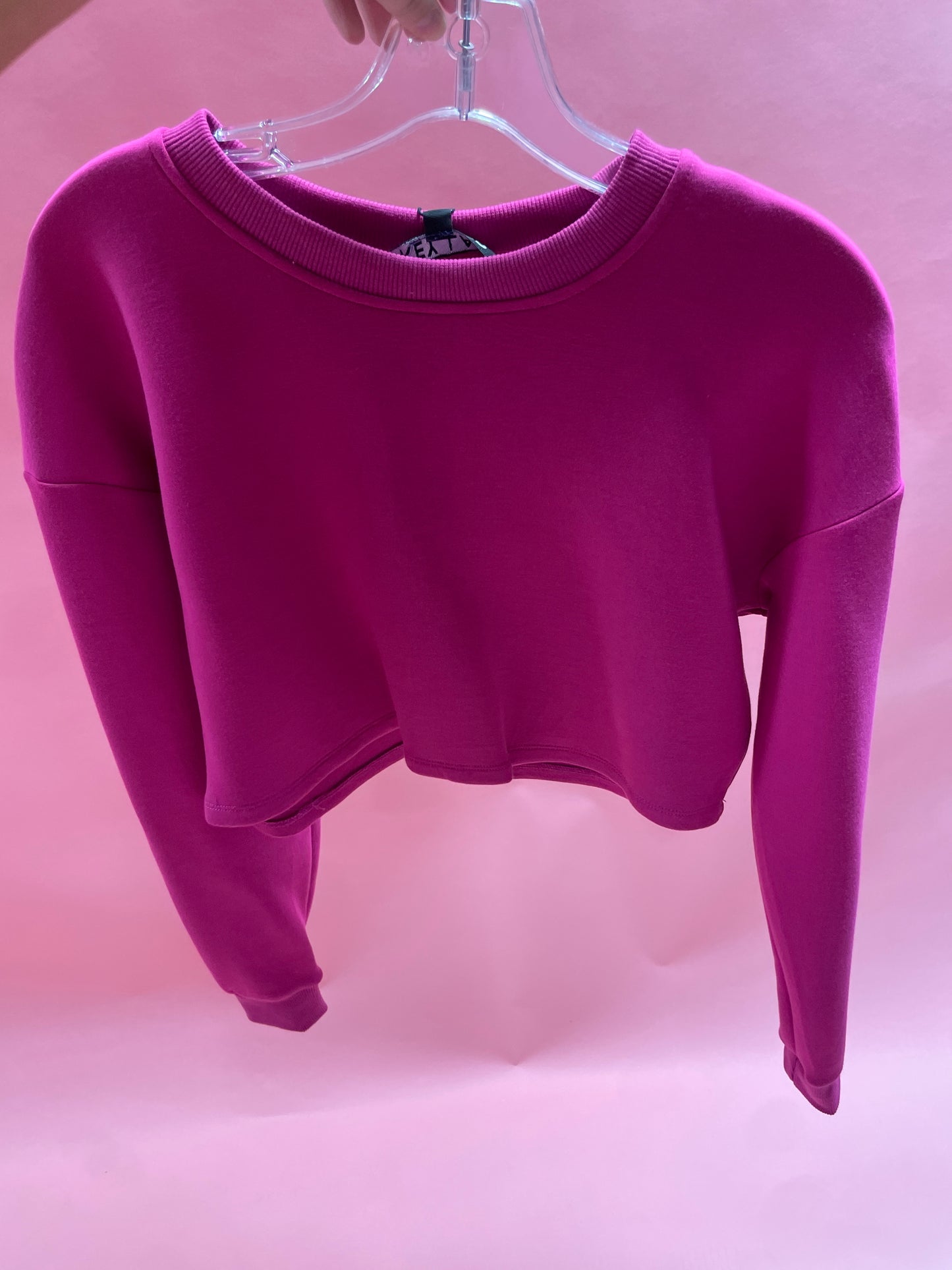 LOUNGEWEAR CROPPED SWEATSHIRT