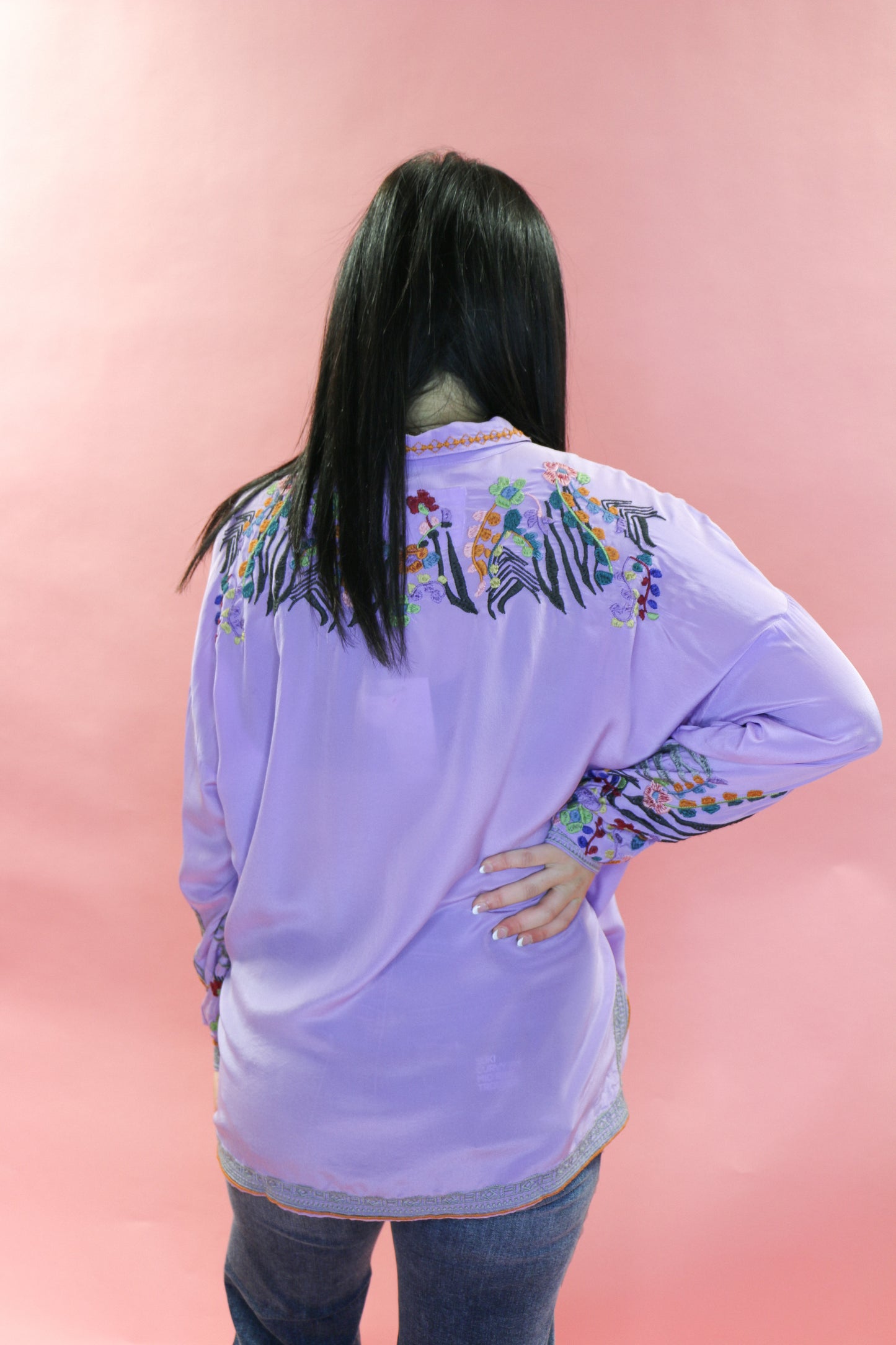 THE AUDREY OVERSIZED EMBROIDERED BLOUSE