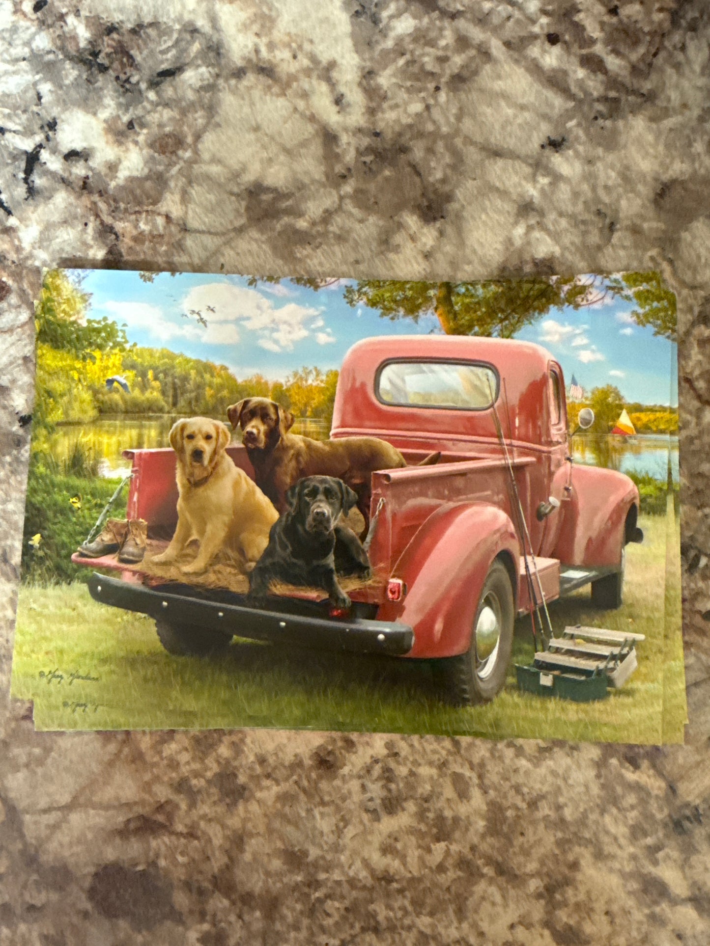 Happy fathers day truck card