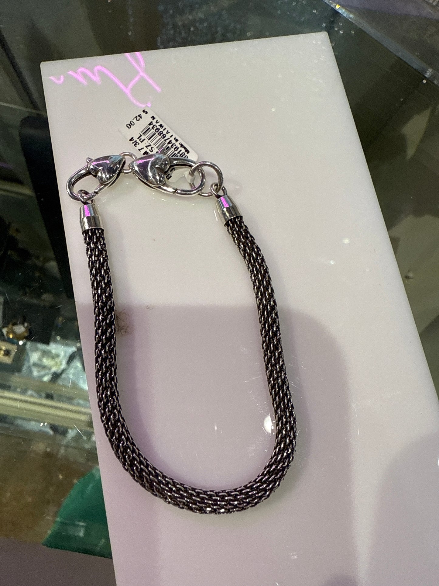 Beverly Glam Bracelet Silver 3/4