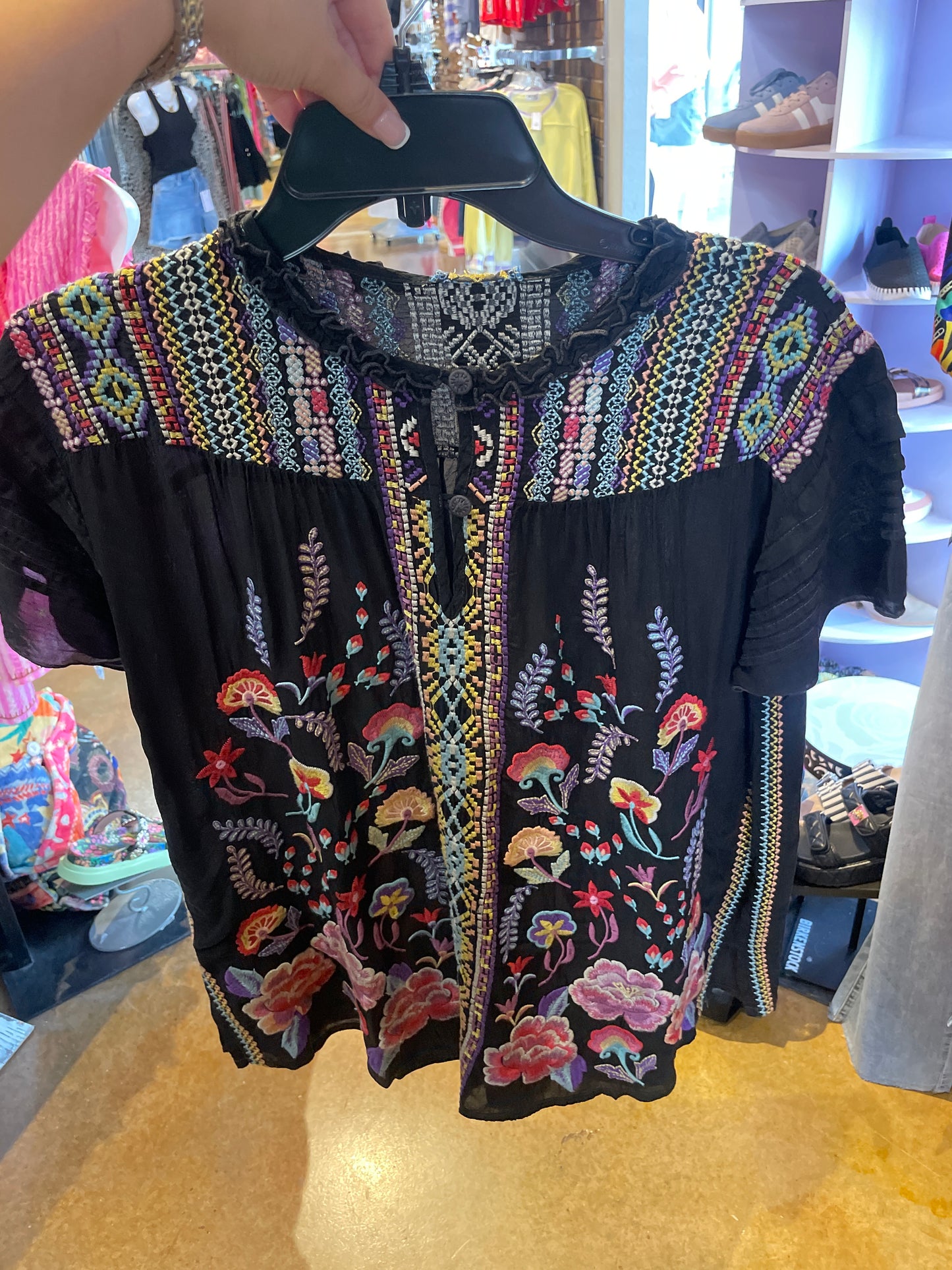 Johnny Was Lafaret Blouse