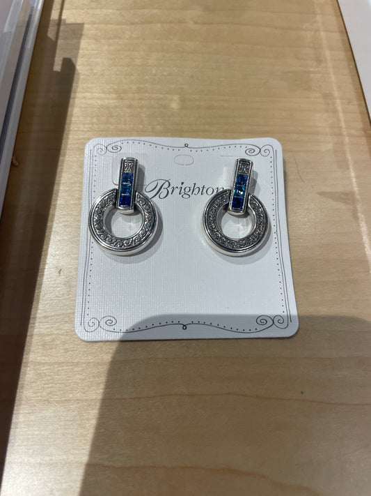 SPECTRUM LIGHT BLUE RND EARRING