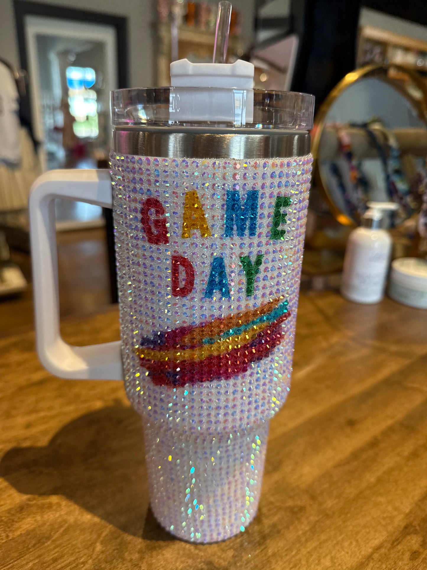 40 OZ GAME DAY ABSTRACT TUMBLER