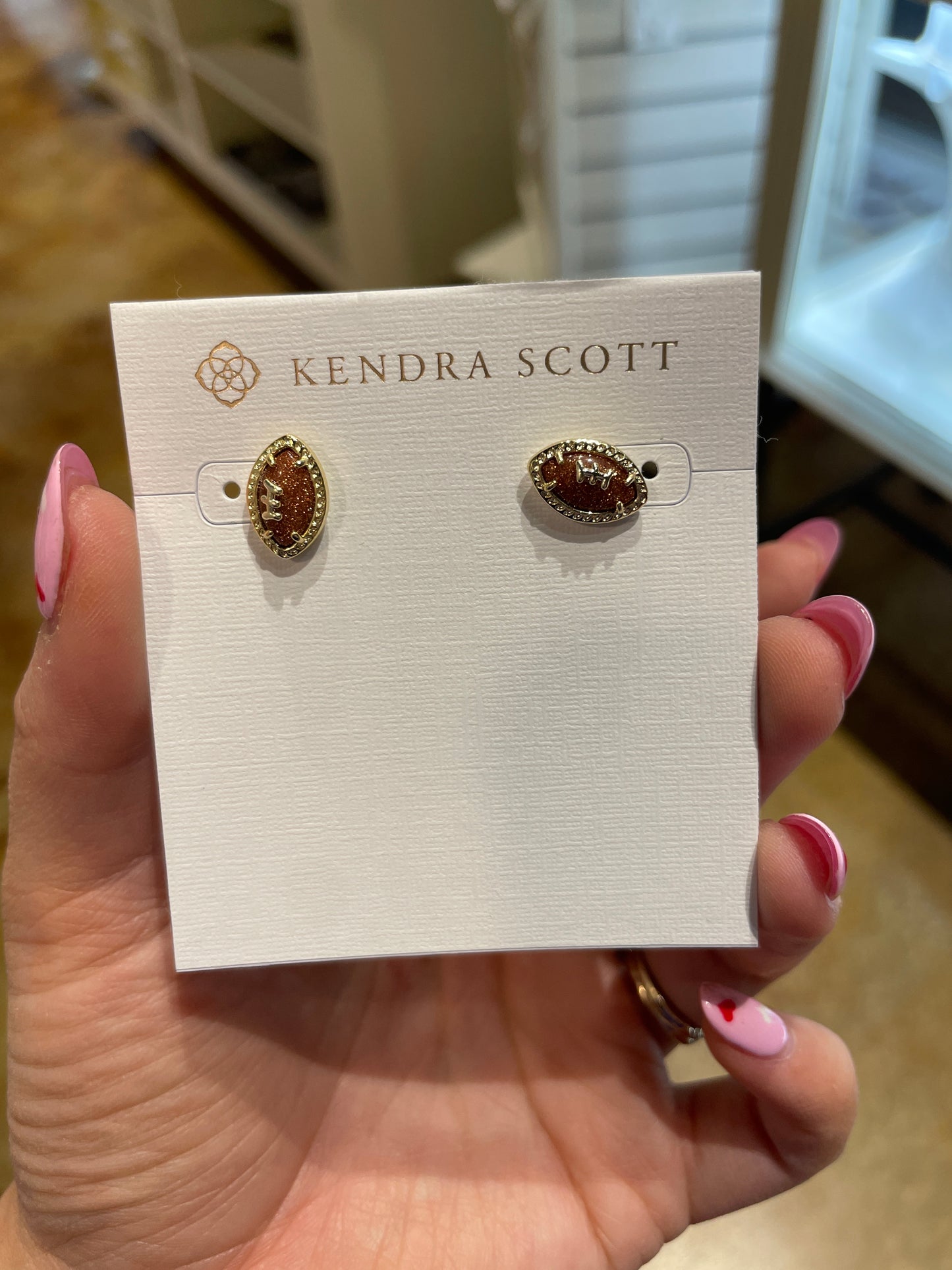 FOOTBALL STUD EARRINGS