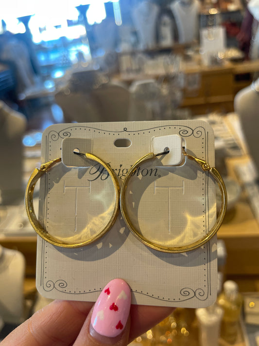 Contempo Medium Gold Hoop