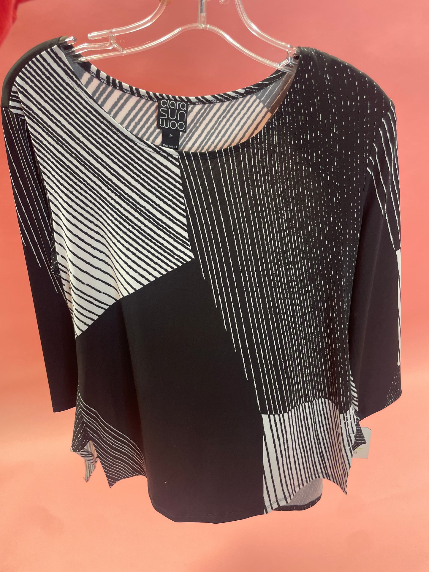 GEO PRINT SOFT KNIT TUNIC