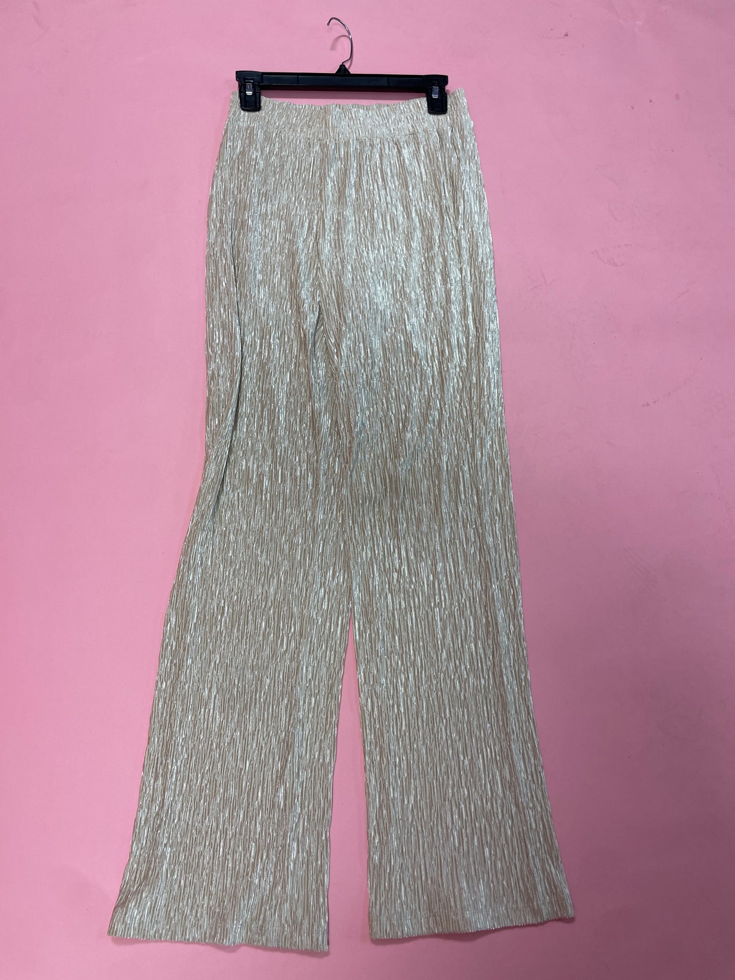 Velvet crinkled pants