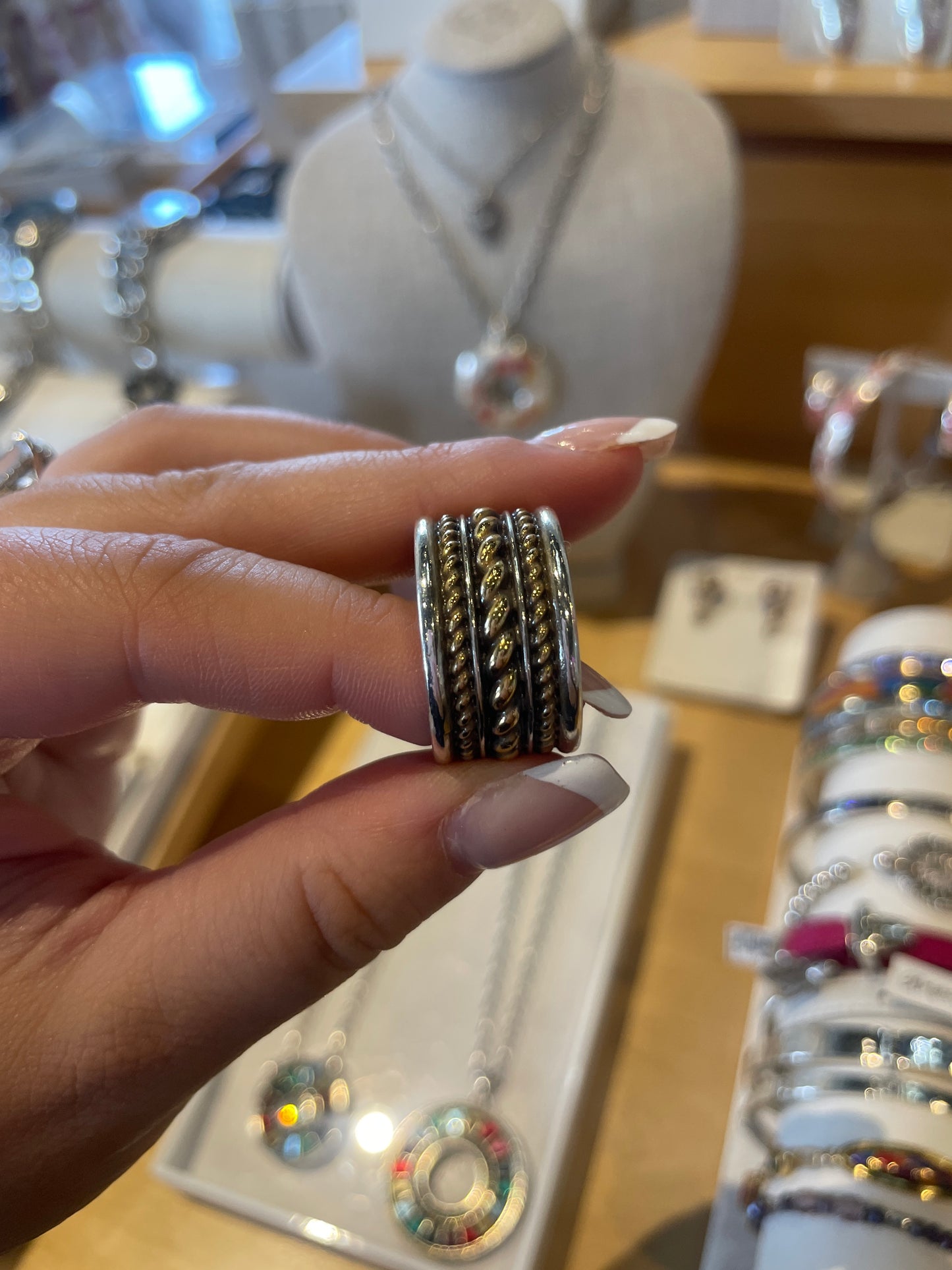 MONETE WIDE RING