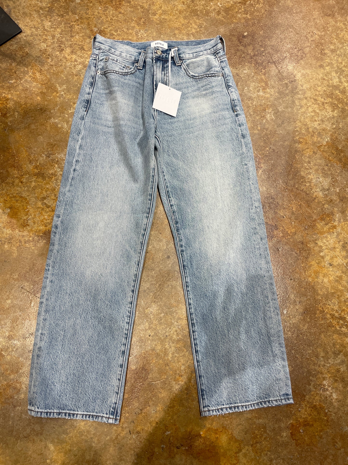 Lexi Mid Rise Bowed Straight Jean - Bowie