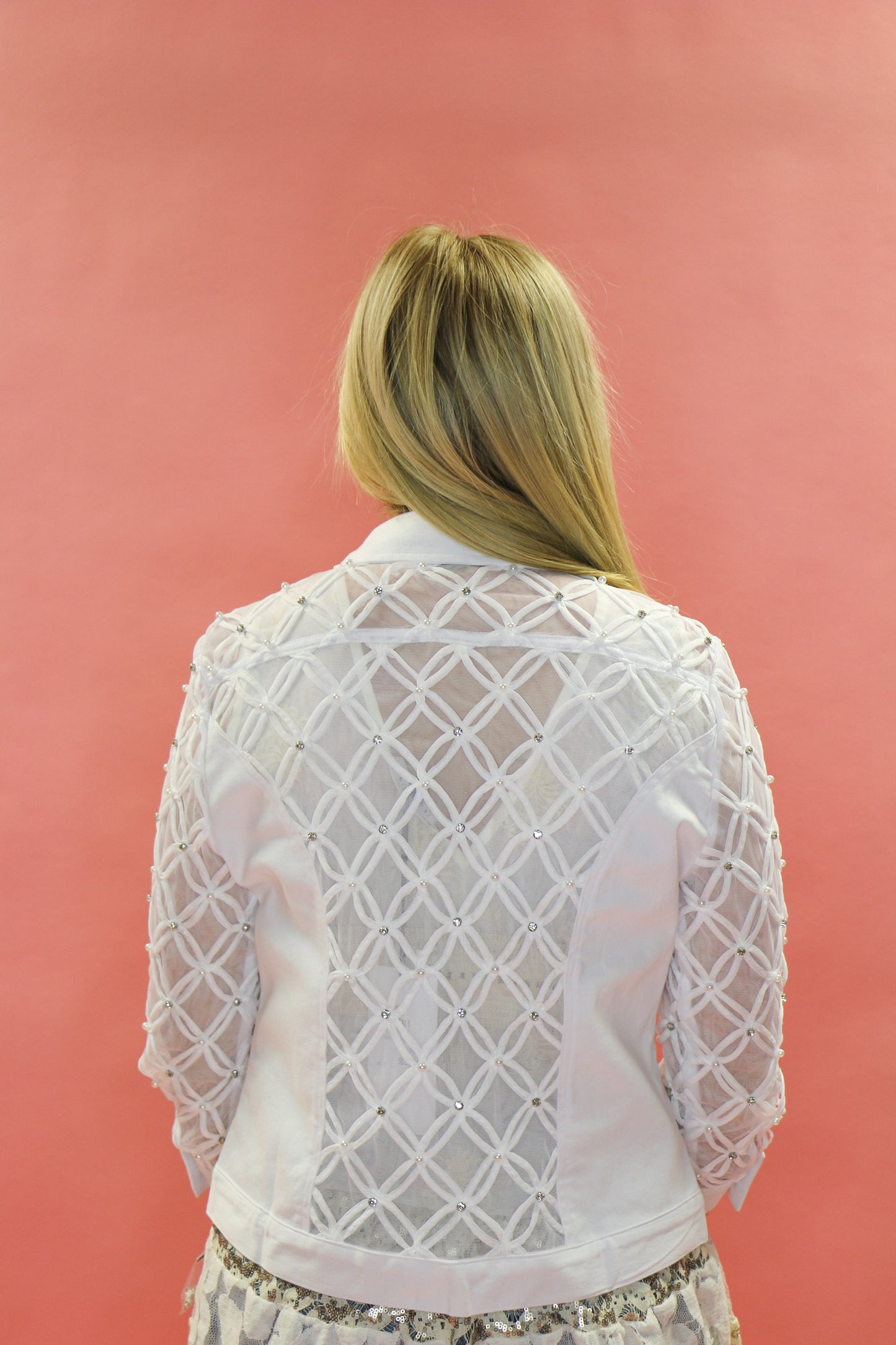 Renne Mesh White Jacket